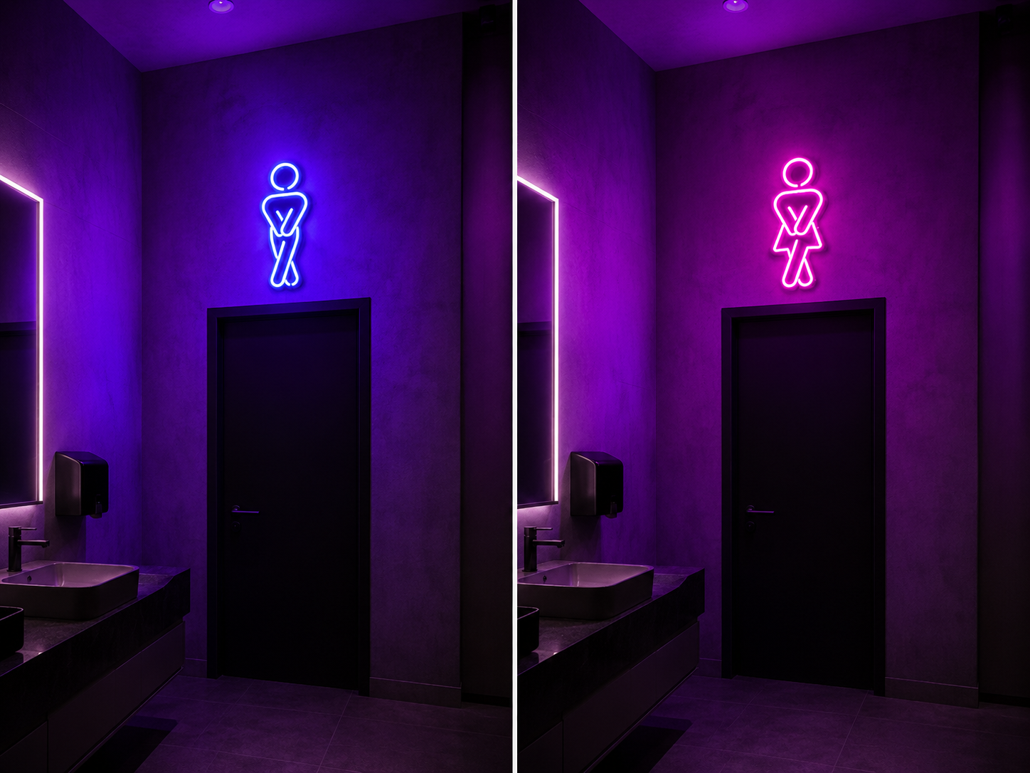 la realizziamo in tutte le taglie e forme più particolari e possibili insegne led & design luxury