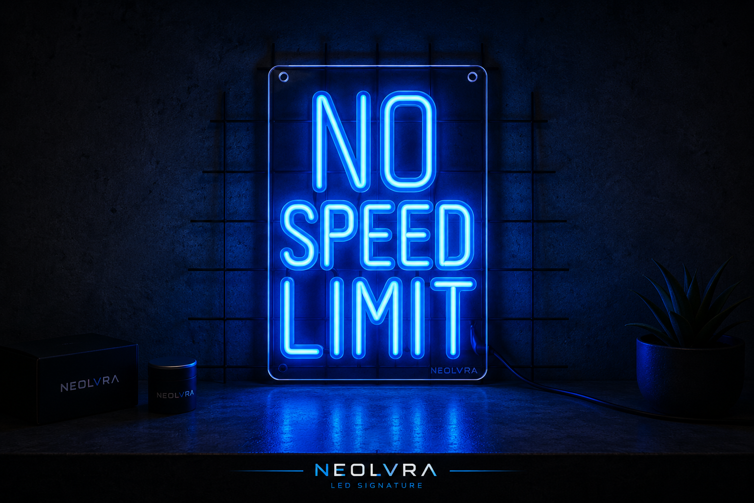 No Speed Limit LED Sign