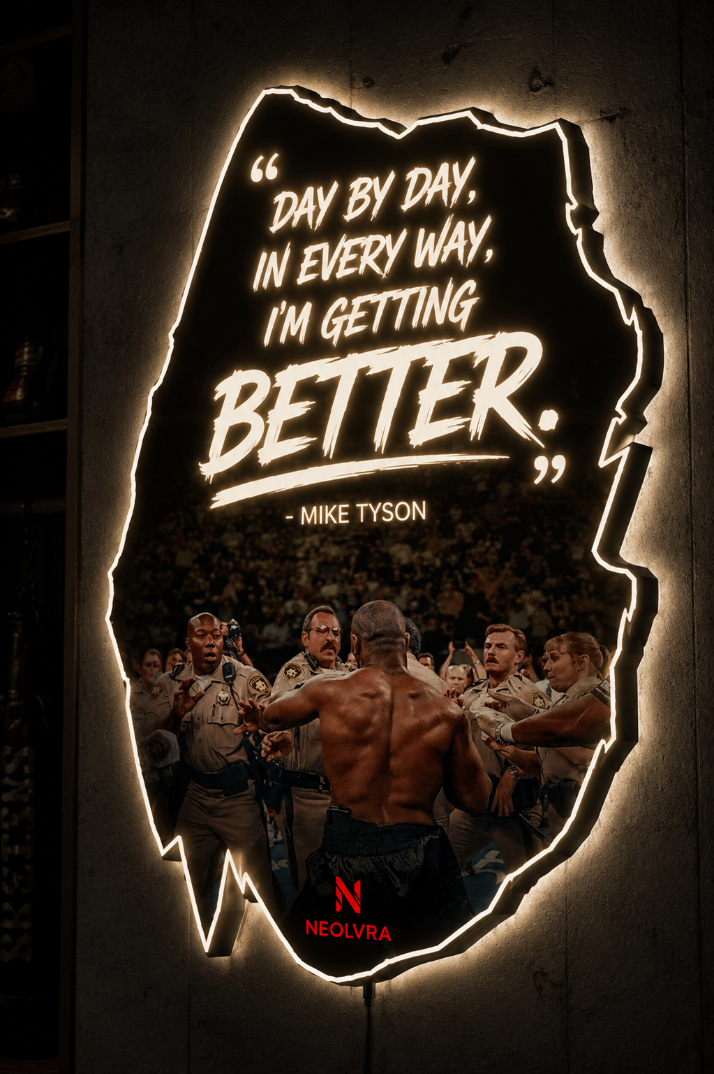 myke tyson insegna led premium