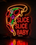 pizza slice baby insegna  led premium
