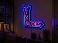 live nudes insegna  led & design luxury