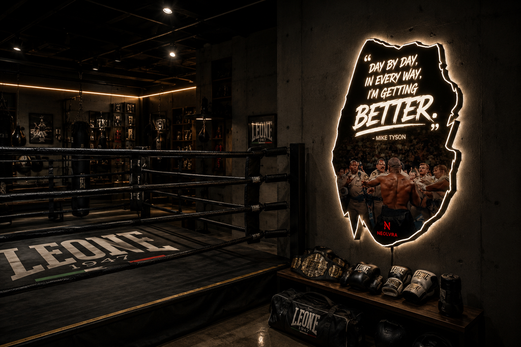 myke tyson insegna led premium