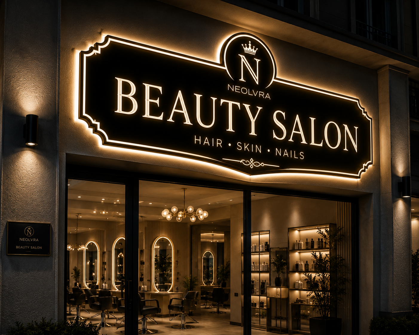 beauty insegne led & design luxury