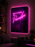 welcome insegna led premium