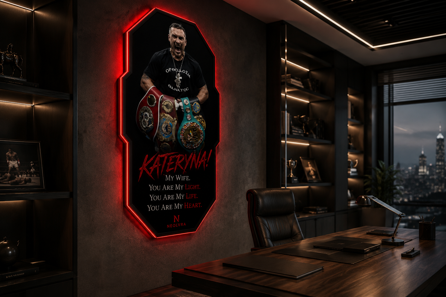 Usyk insegna led premium