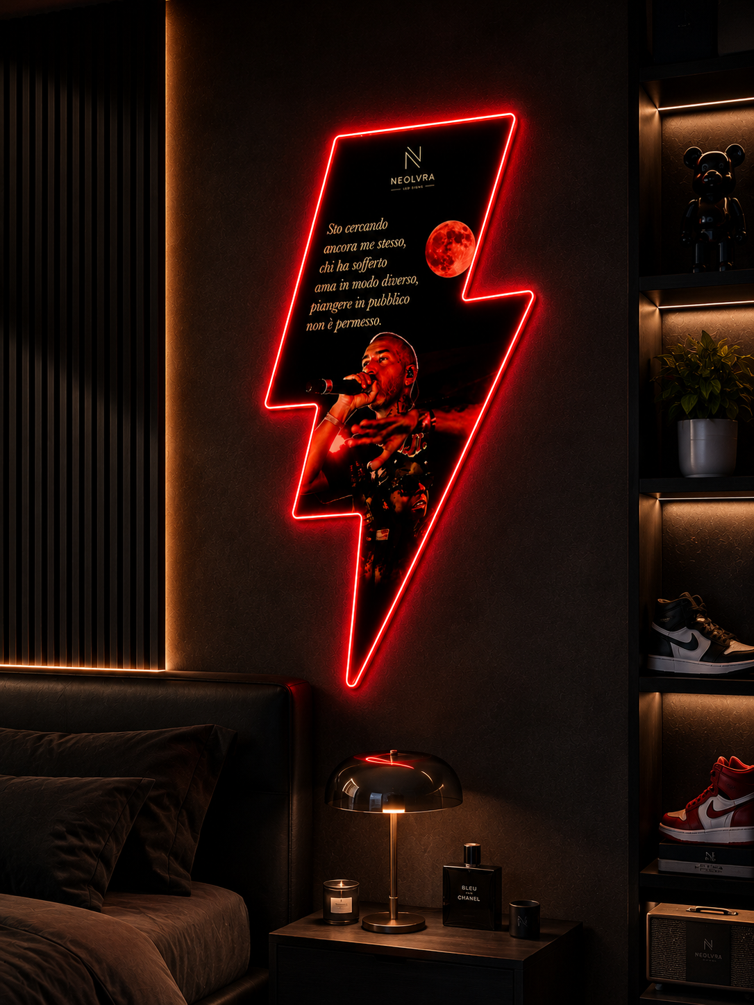 Insegna LED LUCHE premium  – “Sto cercando ancora me stesso” | NEOLVRA