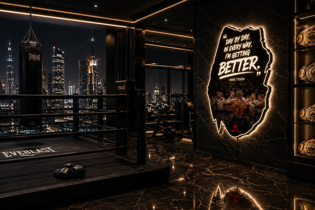 myke tyson insegna led premium